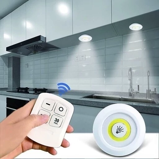 چراغ زیرکابینتی ریموت دار سه تایی