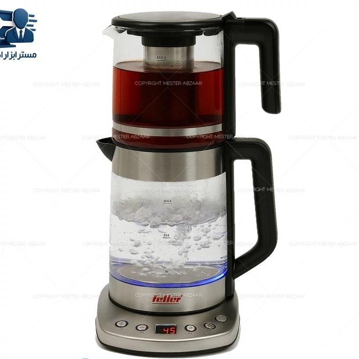 چای ساز دو طبقه 2200 وات 3.7 لیتری دیجیتال فلر آلمان مدل Feller Germany PRO TS-210