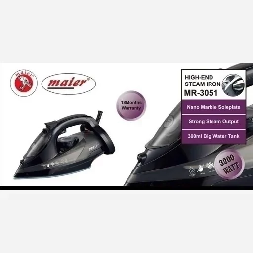 اتو بخار مایر کف نانو سولفات مدل 3051