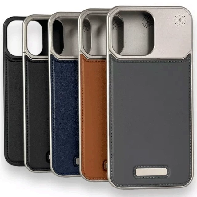 قاب مگ سیف آلومینیوم چرمی آیفون 13 پرومکس M03 M03 Cool Cover iPhone 13 Pro Max