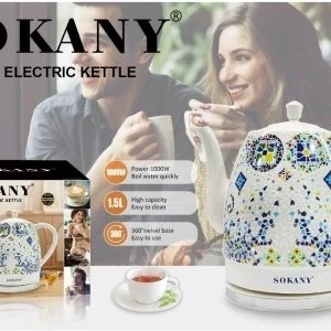 کتری برقی بدنه چینی SOKANY مدل SK-09008