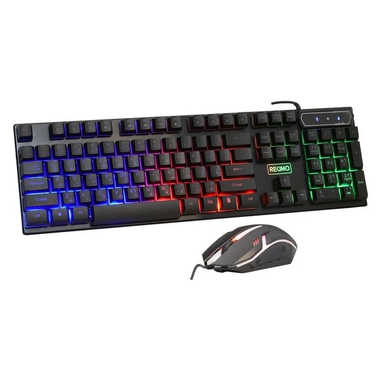 کیبورد و ماوس مخصوص بازی رسیمو مدل RM-200 RM-200 RM-200 gaming keyboard and mouse