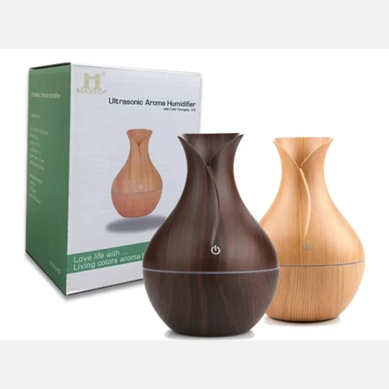 دستگاه بخور سرد Mini USB طرح کوزه ای چوبی