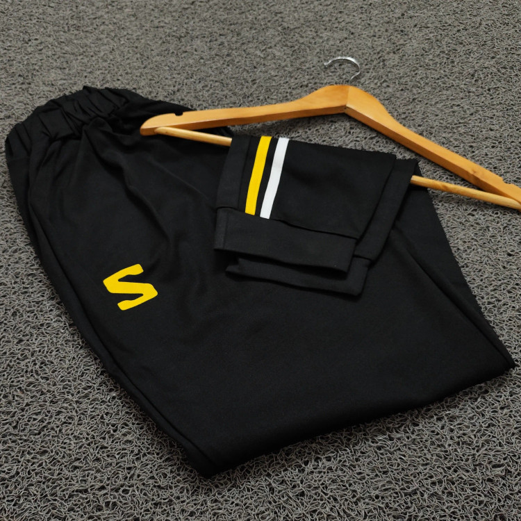 ست تیشرت و شلوار مردانه مدل SALOMON جنس پارچه زهره رنگ مشکی