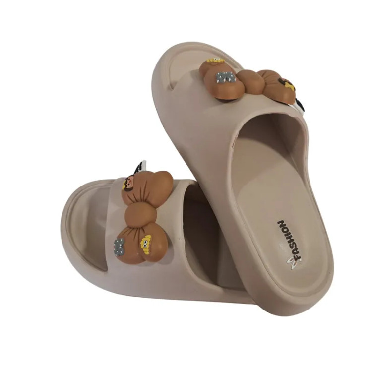 دمپایی زنانه مدل D104 تخت و ضد لغزش جنس EVA