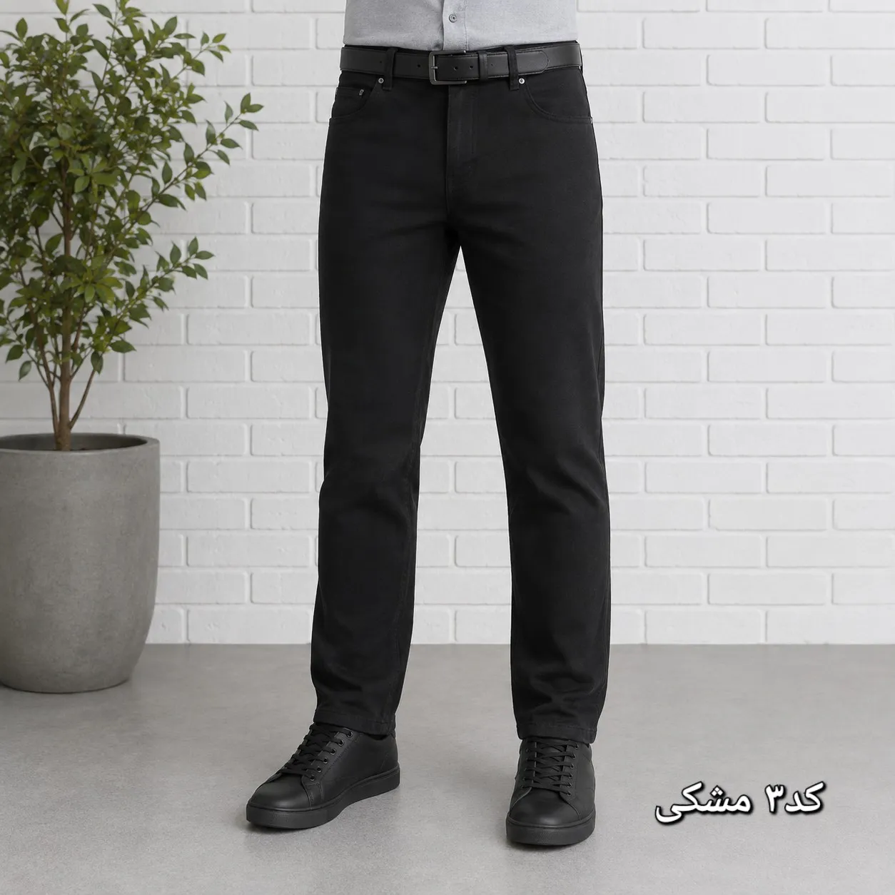 شلوار جین مردانه راسته پنبه کش سایز 40 تا 58