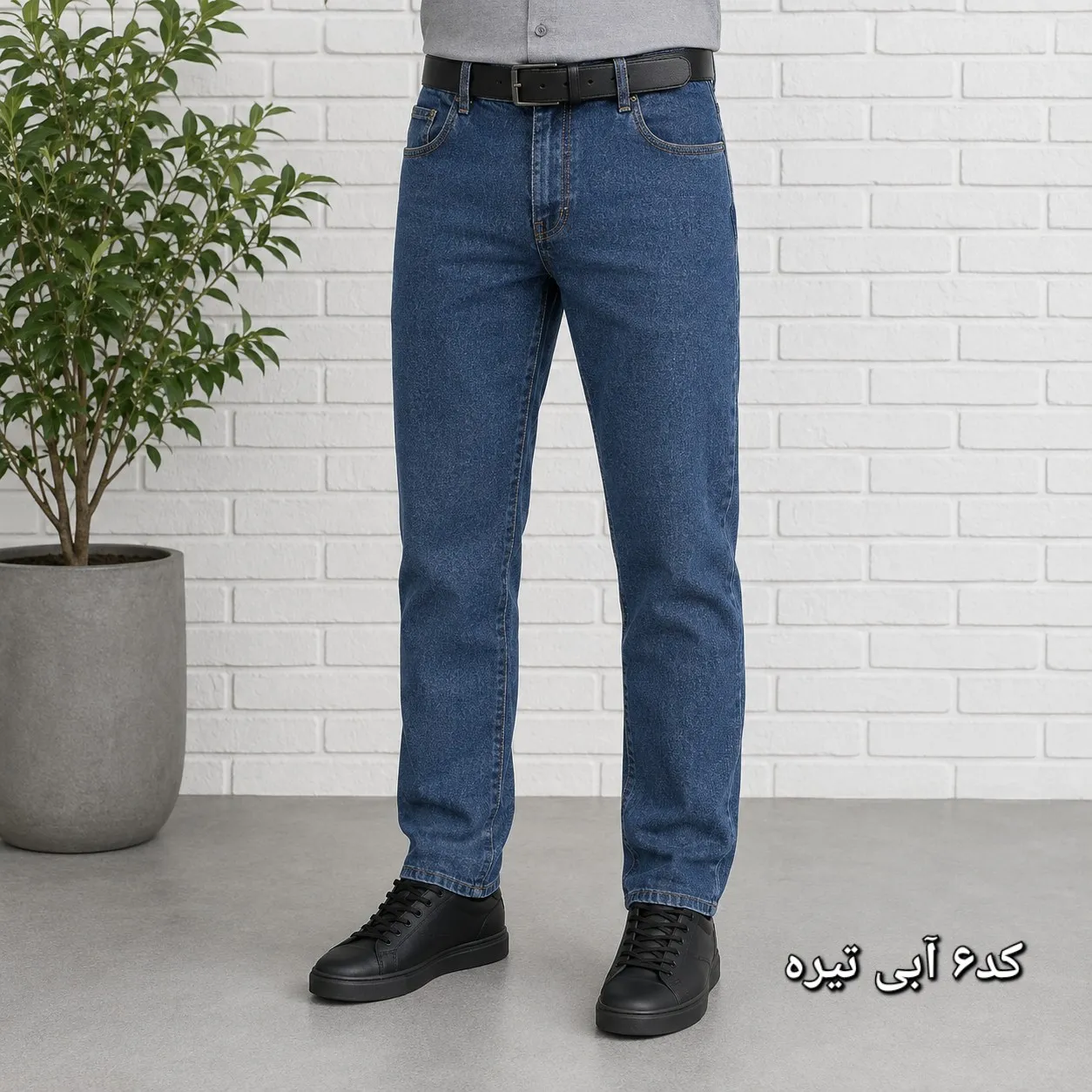 شلوار جین مردانه راسته پنبه کش سایز 40 تا 58