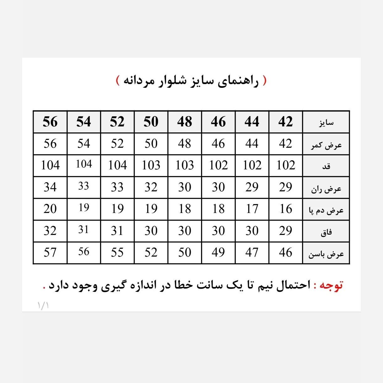 شلوار جین مردانه راسته پنبه کش سایز 40 تا 58