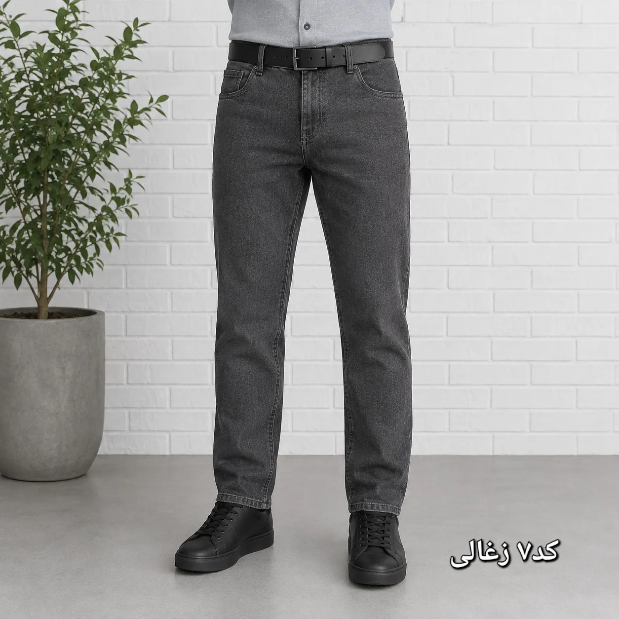 شلوار جین مردانه راسته پنبه کش سایز 40 تا 58