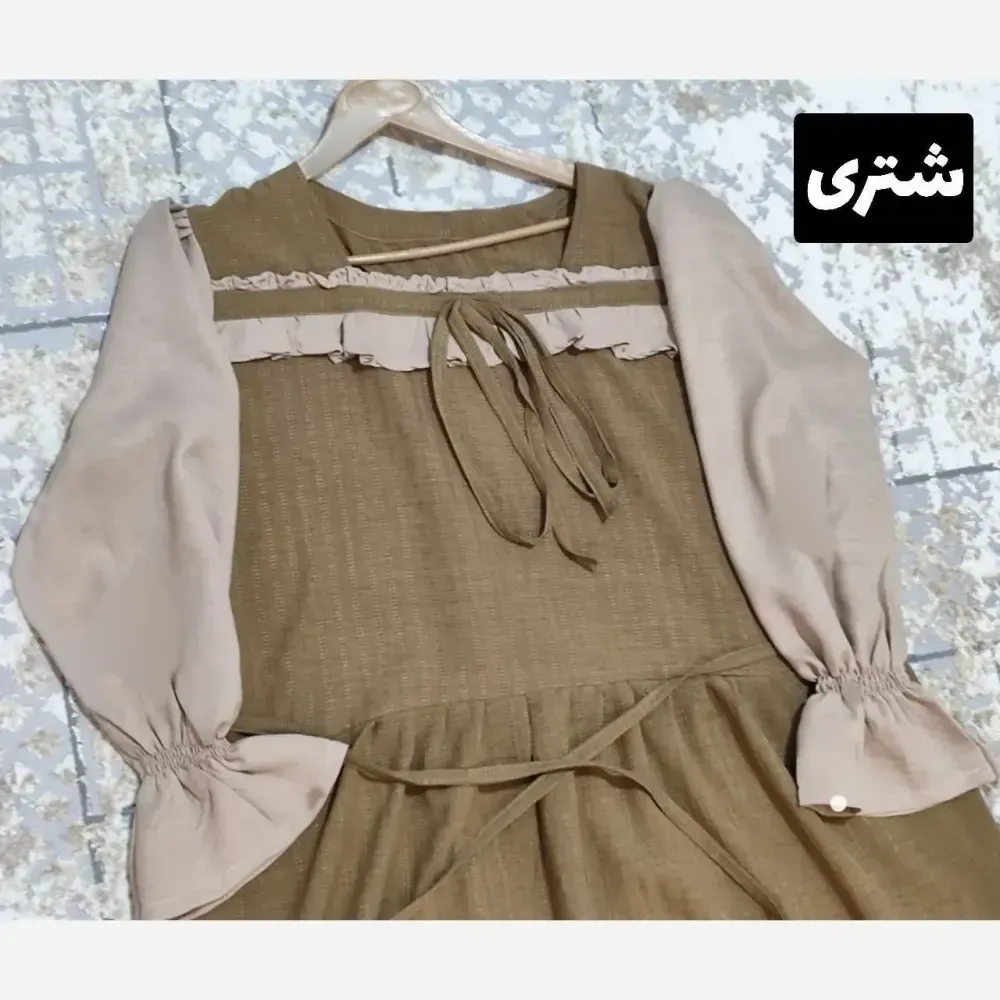 ست دو تکه شکوفه جنس صوفیا زیپی فری سایز تا 48
