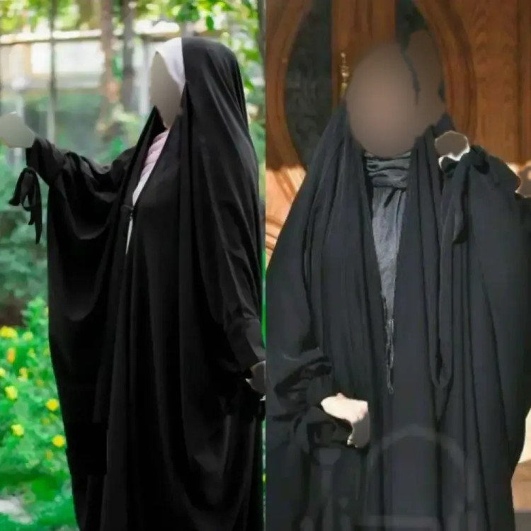 چادر جده پاپیونی سوپر ژرژت مشکی