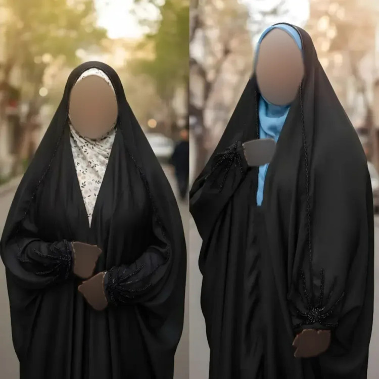 چادر جده آذرخش جنس کن کن ندا مروارید رنگ مشکی