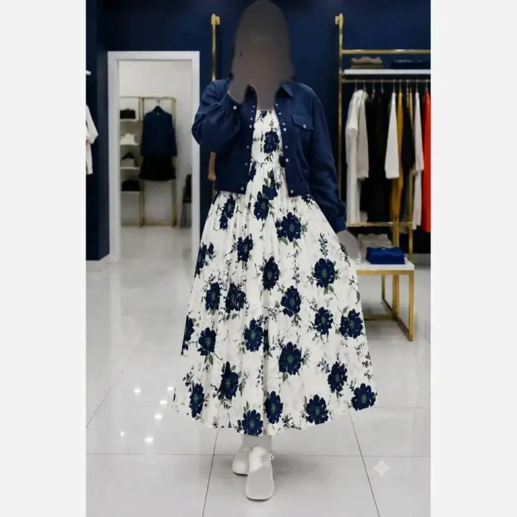 ست کت و سارافون زنانه جنس لنین و فلامنت سایز 38 تا 46