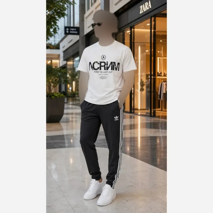 ست تیشرت و شلوار مردانه مدل ACRNM پنبه سوپر و اسپان نخ
