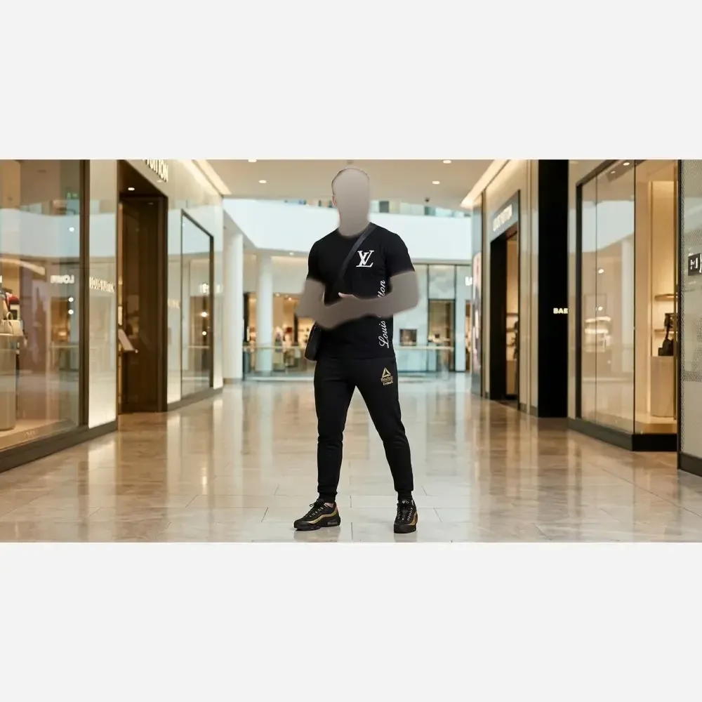 ست تیشرت پنبه و شلوار اسپان نخ گلدوزی شده حافظ