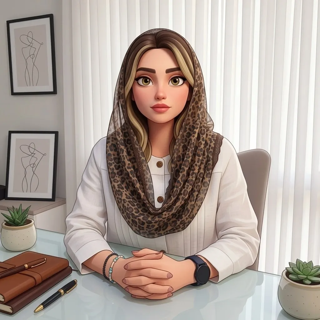 شال رینگی زنانه طرح پلنگی جنس تور دور گیپور سایز 50 در 100 رنگ کرم قهوه ای