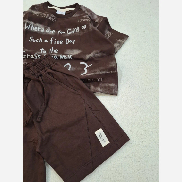 ست تیشرت و شلوارک اسپرت بچگانه سایز 35 تا 50