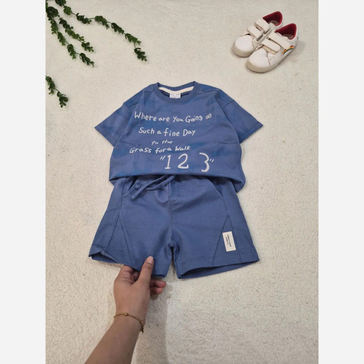 ست تیشرت و شلوارک اسپرت بچگانه سایز 35 تا 50