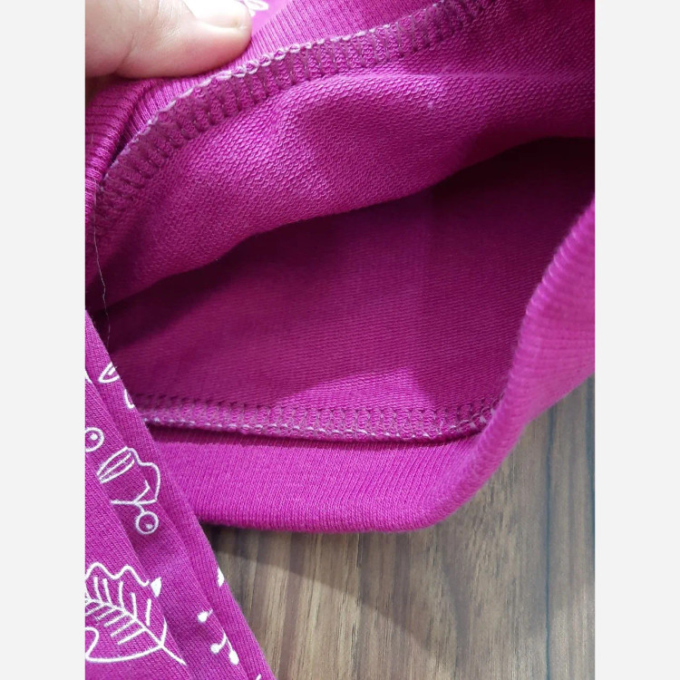 بلوز شلوار دخترانه طرح برگ سایز 50 و 55