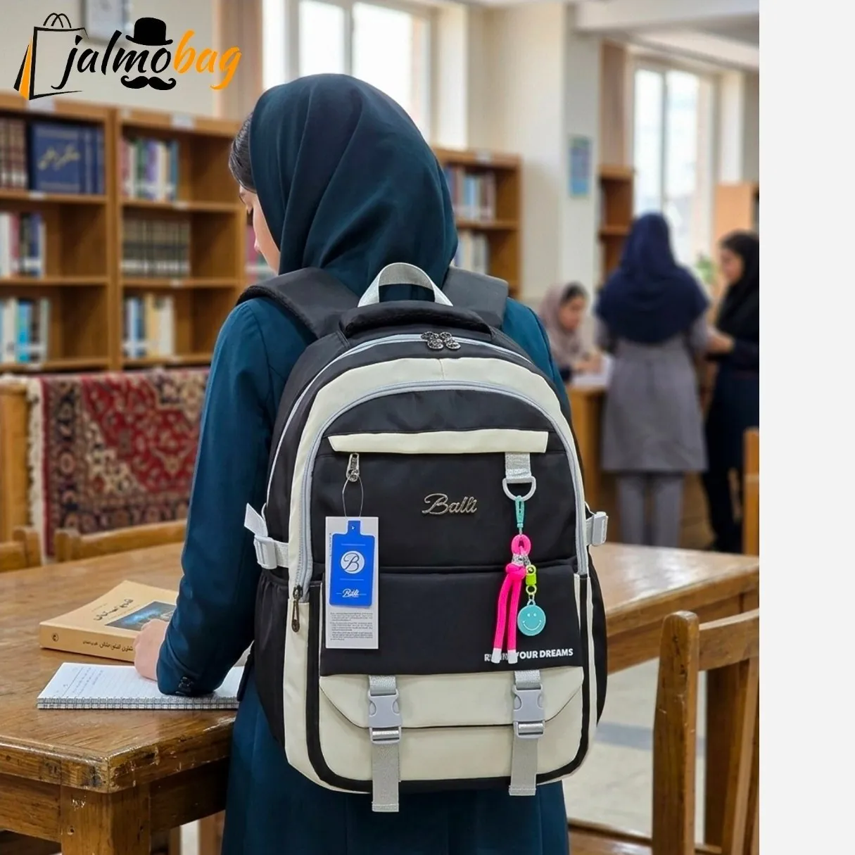 کوله پشتی اسپرت جادار ضد آب پارچه ریپس خارجی