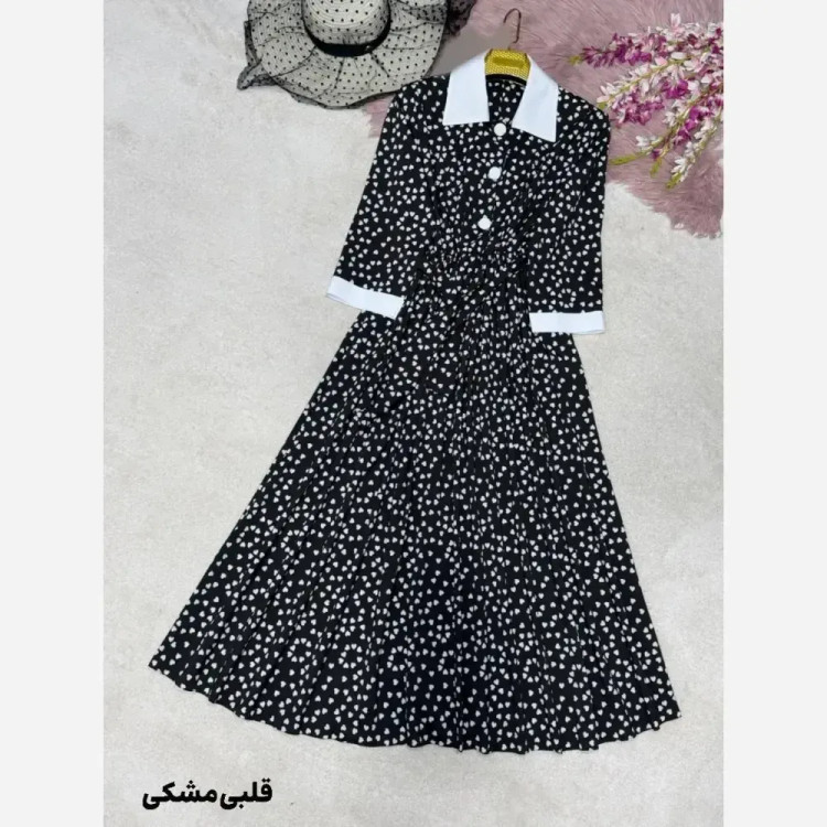 شومیز طرحدار چیچک جنس کرپ الیزه چاپی فری سایز