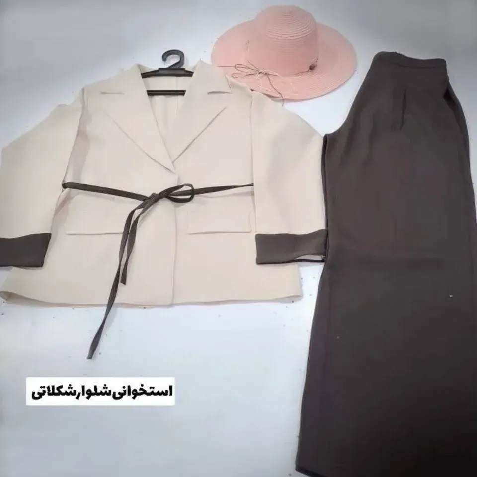 ست خنک شومیز و شلوار شانتون فری سایز غنچه
