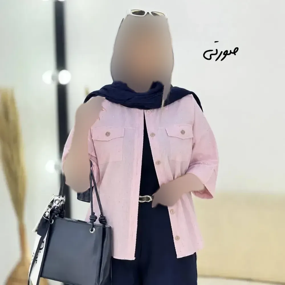 شومیز تابستونی لینن جیب بندی زنانه