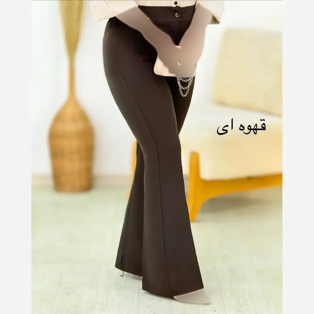 شلوار زنانه مازراتی قد 100 زیپ و دکمه دار رنگ بندی متنوع