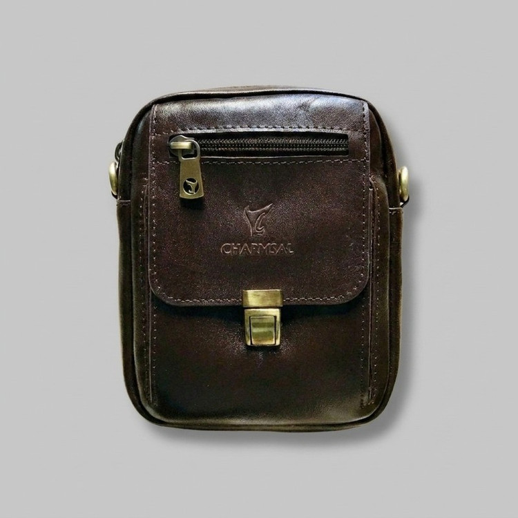 کیف رودوشی مردانه چرم طبیعی مدل 6600