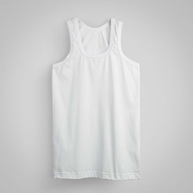 زیرپوش رکابی یقه گرد مردانه جناب مدل Tank Top-B بسته 3 عددی