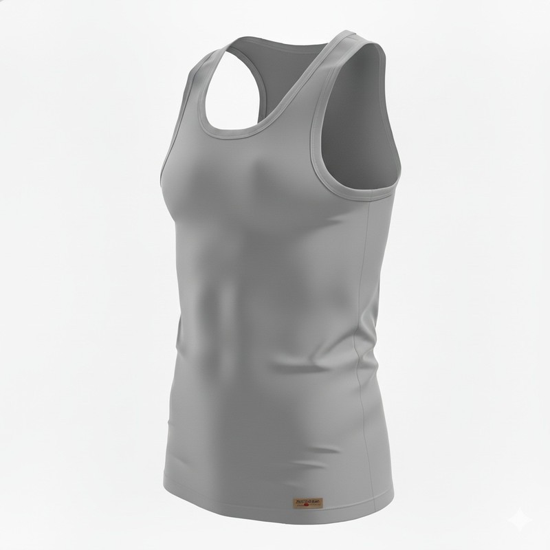 زیرپوش رکابی مردانه نخ پنبه مدل یقه فراک