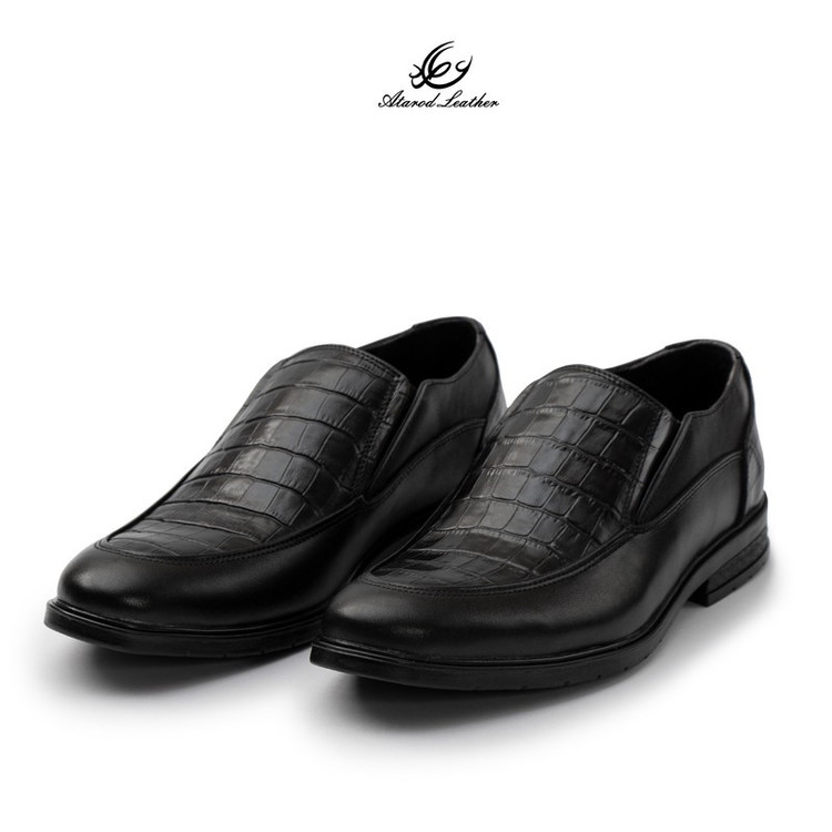 کفش رسمی مردانه چرم عطارد مدل چرم طبیعی کد SH360