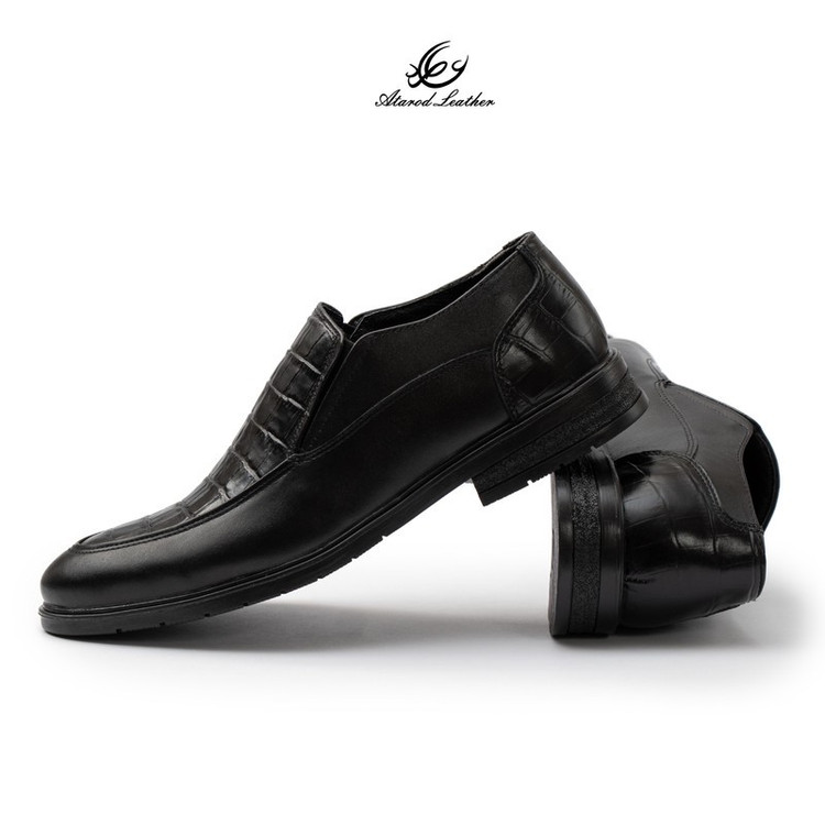 کفش رسمی مردانه چرم عطارد مدل چرم طبیعی کد SH360