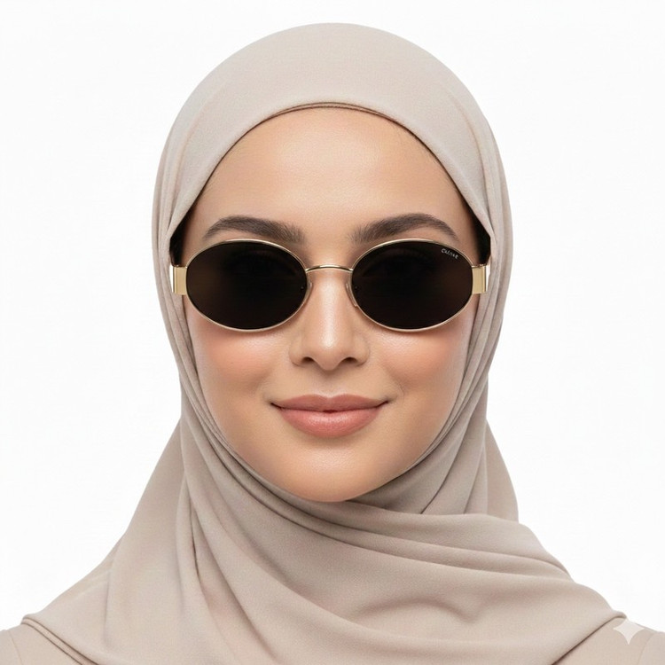 عینک آفتابی بیضی زنانه سلین مدل فلزی