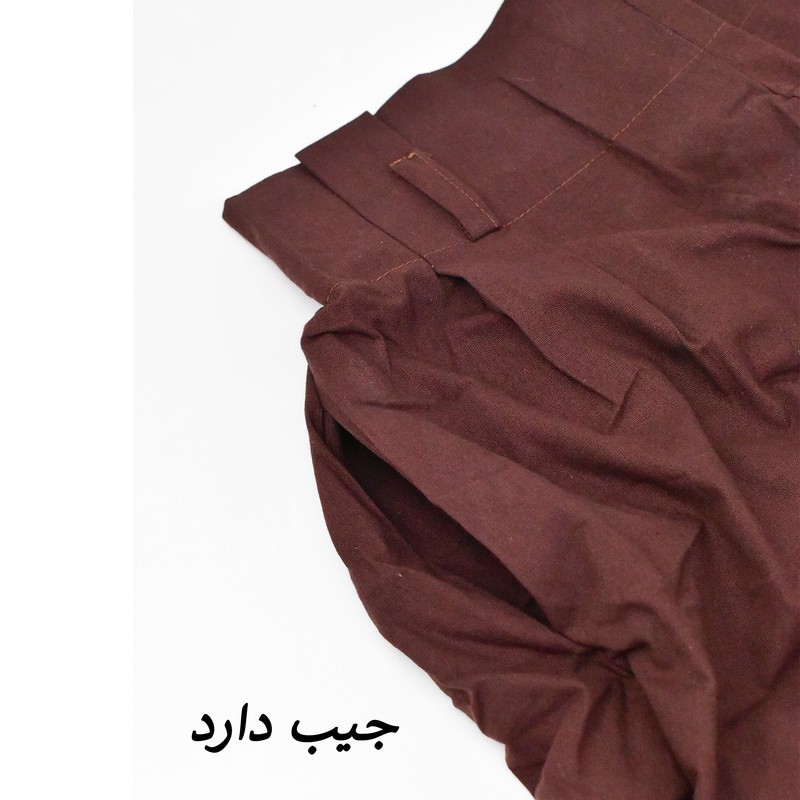 دامن شلواری زنانه لینن مدل Aura کد M5940