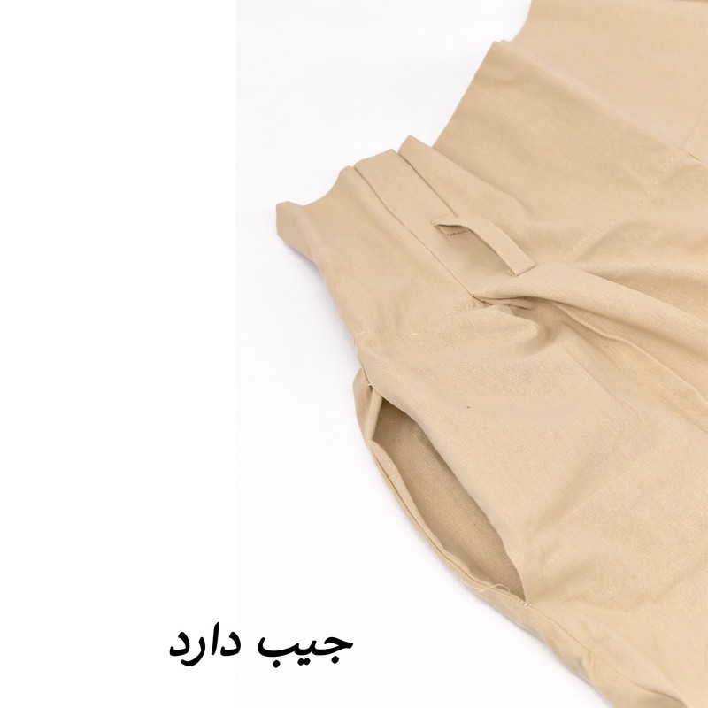 دامن شلواری زنانه لینن مدل Aura کد M5940