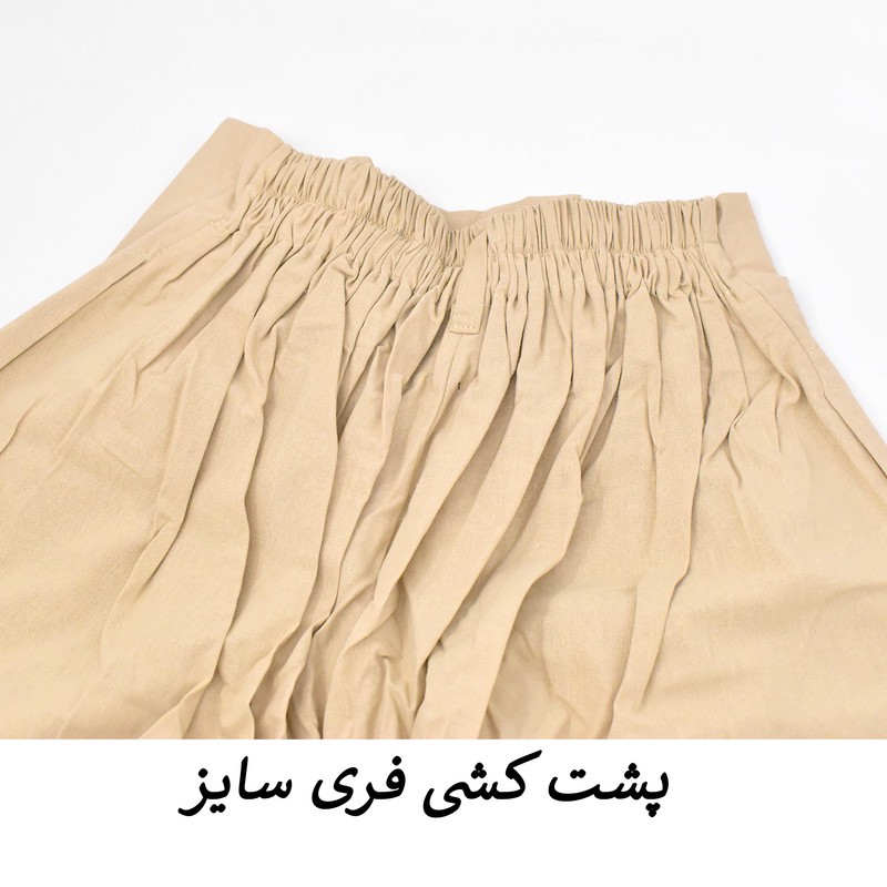 دامن شلواری زنانه لینن مدل Aura کد M5940