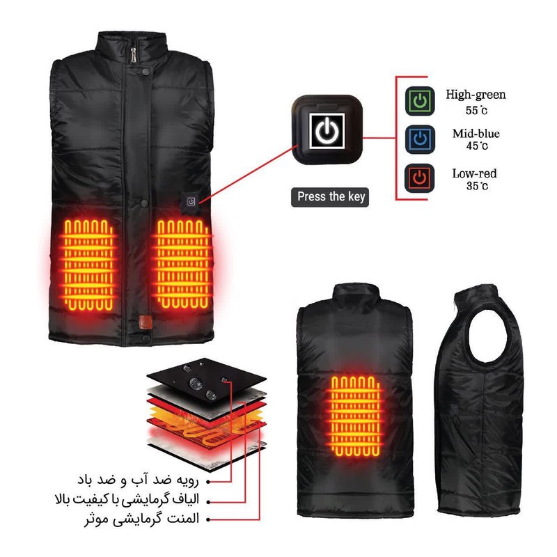 پافر مردانه گرماطب مدل هیتردار کد 6