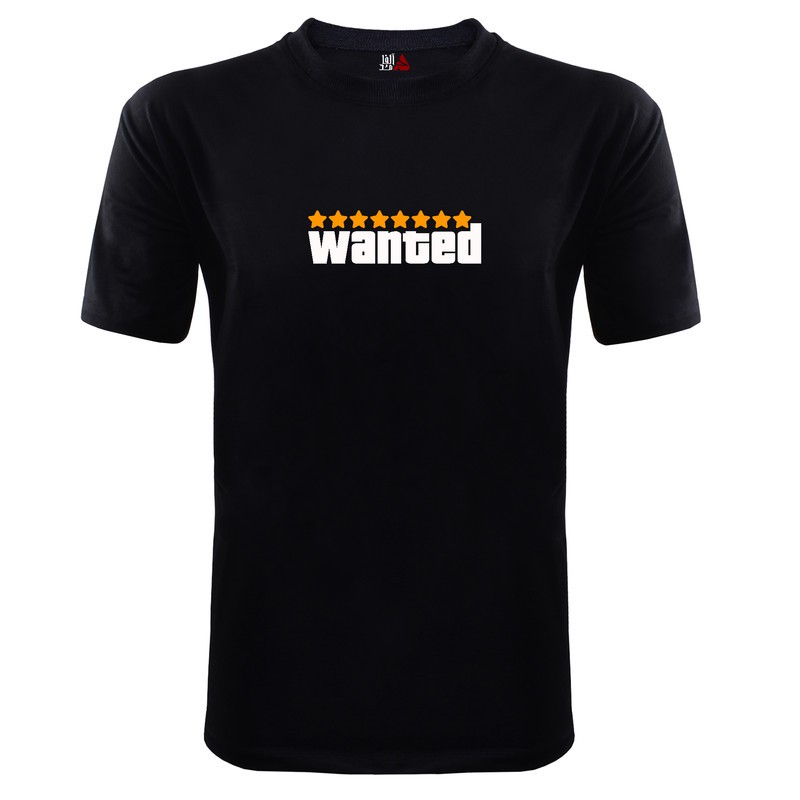 تی شرت آستین کوتاه مردانه مدل Wanted کد b038