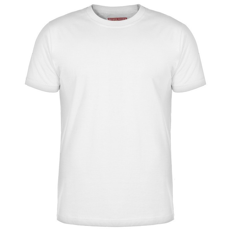 تی شرت مردانه سیمپل مدل sw3-White