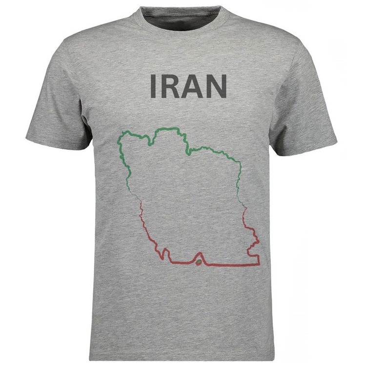 تیشرت آستین کوتاه مردانه مدل ایران کد V326