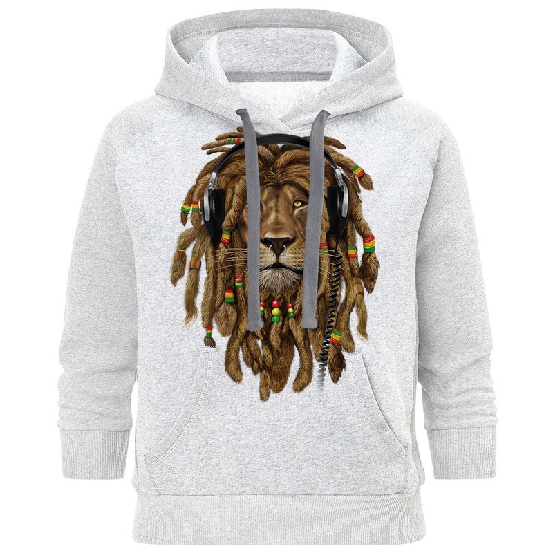 هودی مردانه طرح شیر کد S283