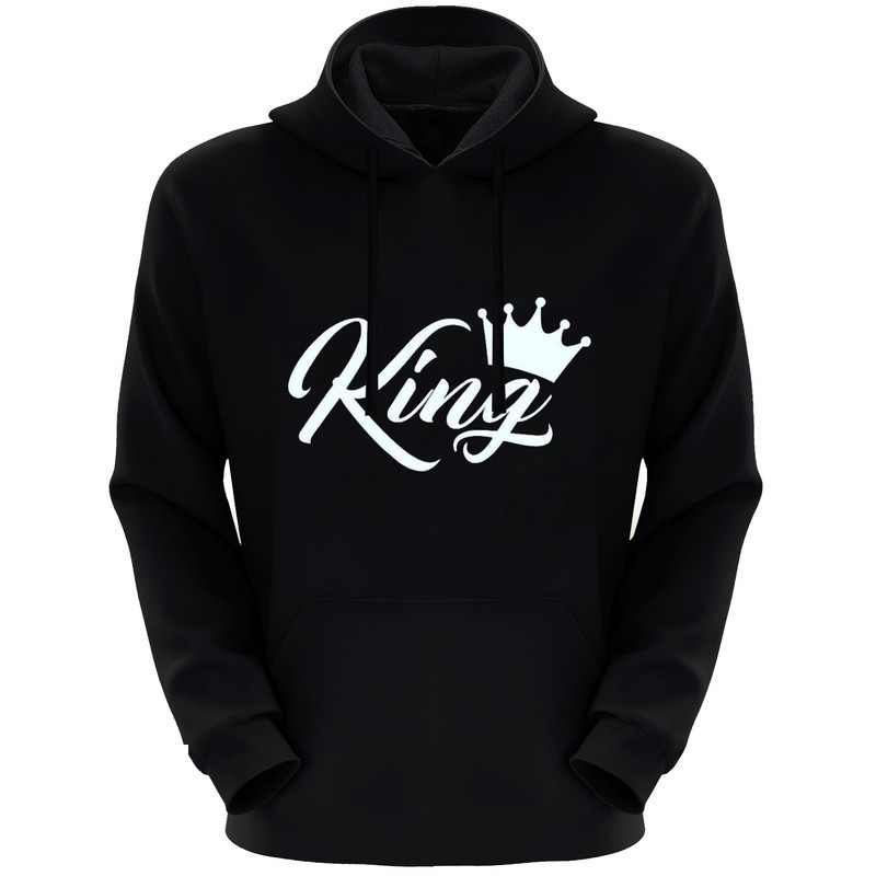 هودی مردانه طرح king کد F140