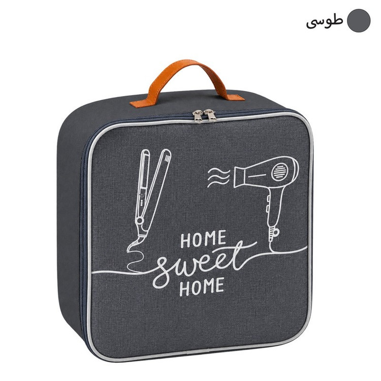 کیف لوازم آرایش زنانه طرح لینن مدل HOME SWEET HOME کد HDC1