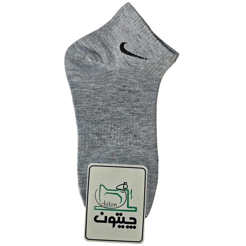 جوراب ورزشی ساق کوتاه زنانه مدل چیتون کمان نخی کد CH01 بسته 4 عددی