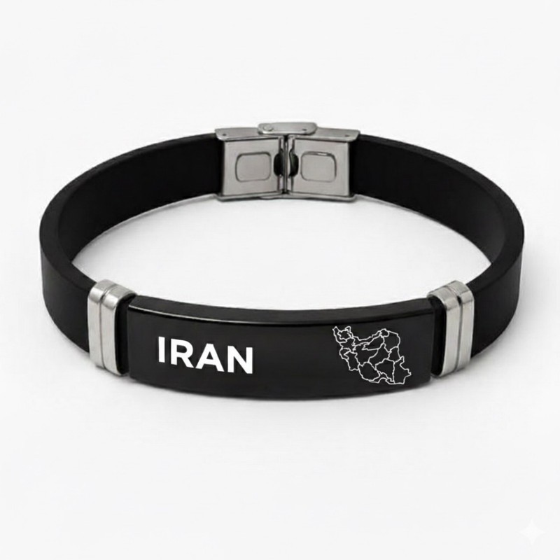 دستبند چرمی مدل نقشه ایران