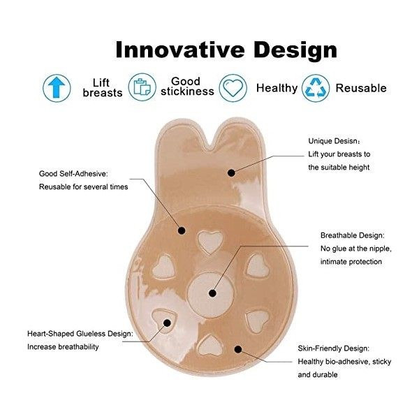 چسب لیفت سینه مدل MLN-L/XL بسته 2 عددی