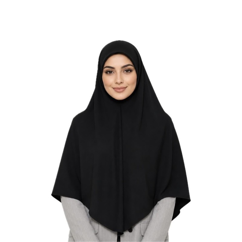 مقنعه زنانه کرپ ساده مدل E200