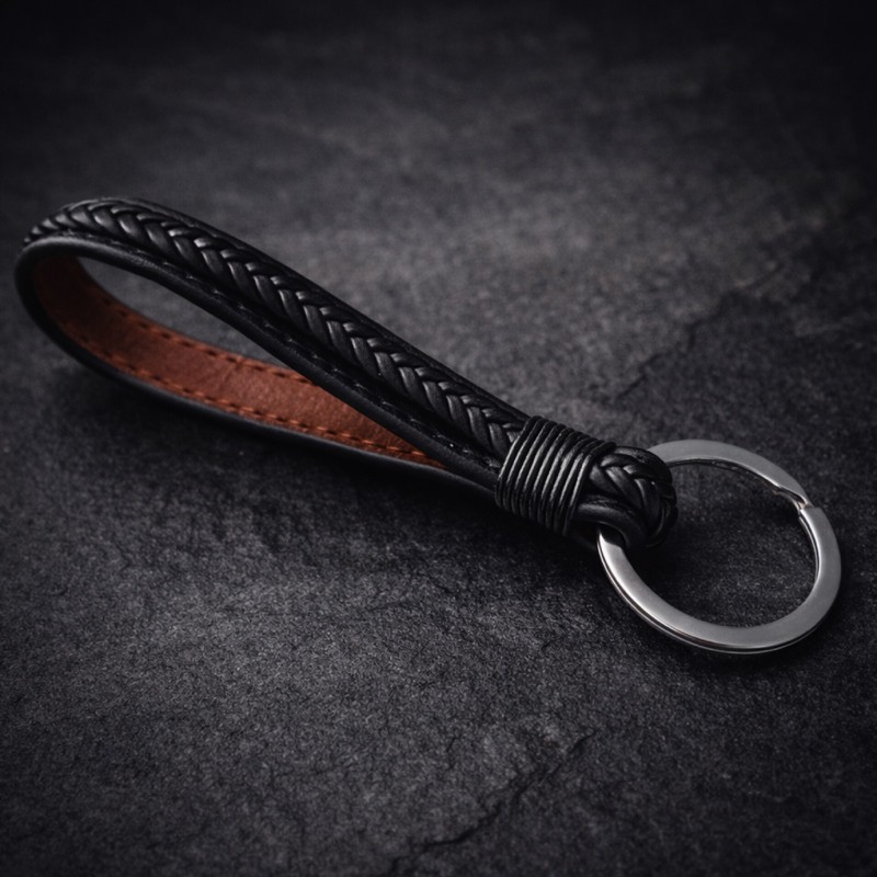 جاکلیدی چرمی مدل Obsidian Loop
