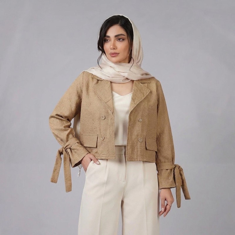 کت کراپ زنانه مدل عروسکی